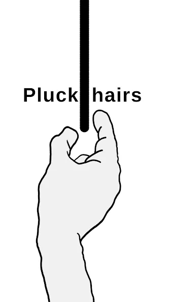 Pluck It: hairs and emotions — Взломанная версия (Безлимитные волосы и эмоции) — скриншот 1 Pluck It: hairs and emotions — Взломанная версия (Безлимитные волосы и эмоции) — скриншот 1