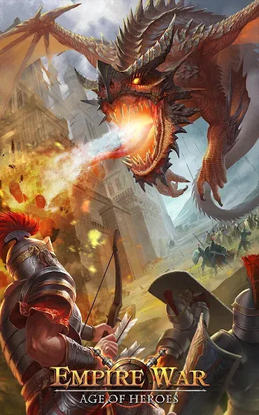 Скачать Empire War: Age of hero — Модификация Безлимитные ресурсы и энергия — скриншот 1