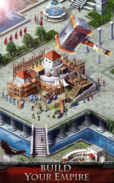 Скачать Empire War: Age of hero — Модификация Безлимитные ресурсы и энергия — скриншот 3