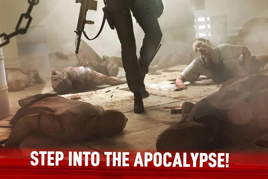 Взломанная Zombie Frontier 4: Shooting 3D на Андроид — Безлимитные деньги и патроны — скриншот 3