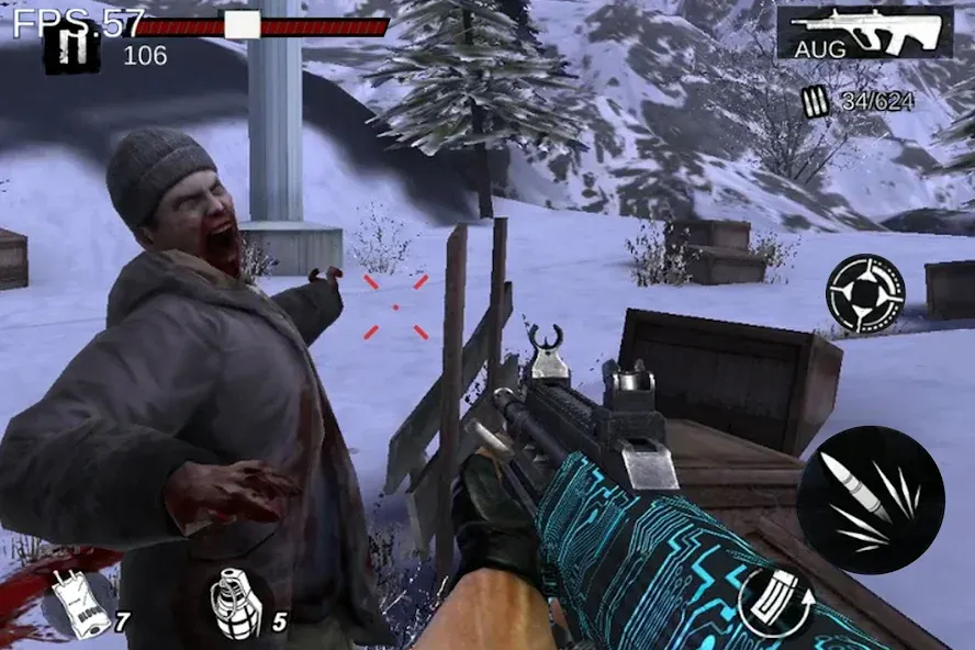 Взломанная Zombie Frontier 4: Shooting 3D на Андроид — Безлимитные деньги и патроны — скриншот 5