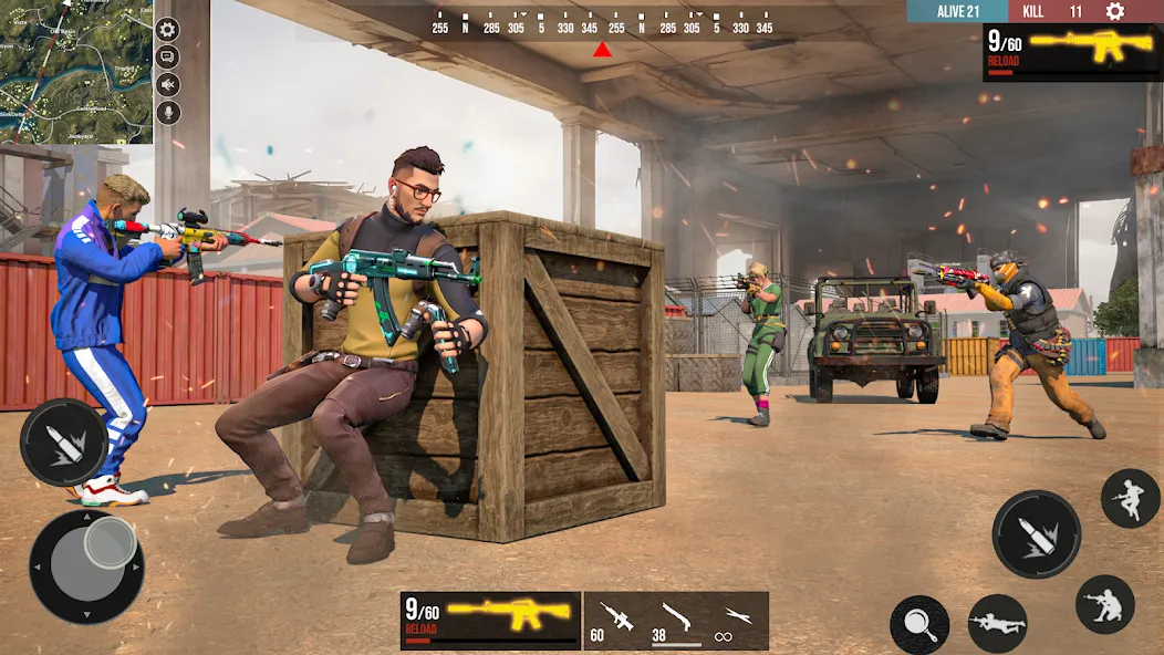 FPS Encounter Strike Offline Mod APK Безлимитные деньги и оружие — Скачать на Андроид — скриншот 2