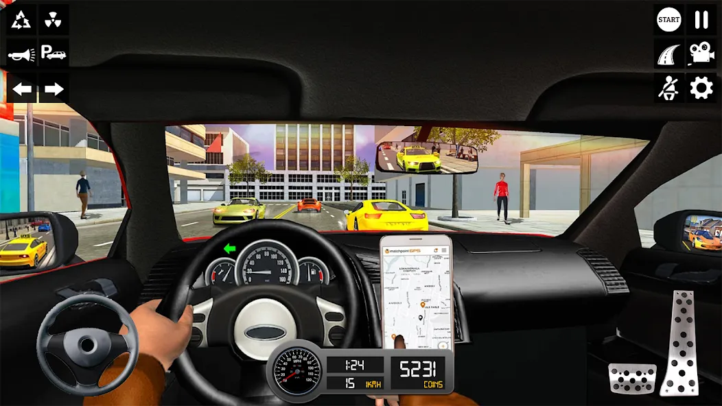 Скачать взломанную Taxi Simulator 3d Taxi Sim — Безлимитные деньги и все машины открыты — скриншот 5