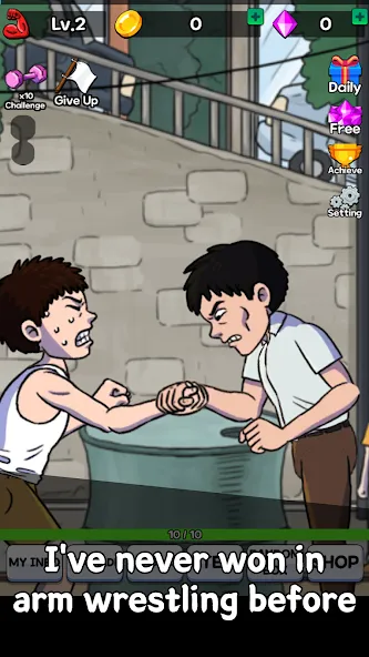 Arm Wrestling Clicker MOD APK — Безлимитные деньги и усиленная сила — скриншот 3
