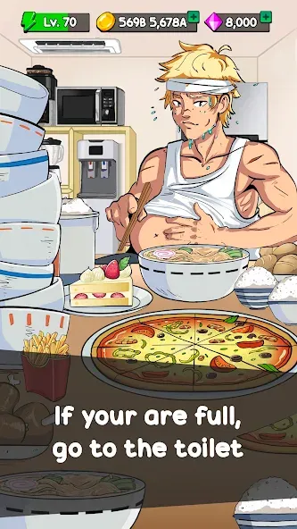 Скачать Food Fighter Clicker Games — Модификация Много денег и энергии — скриншот 3