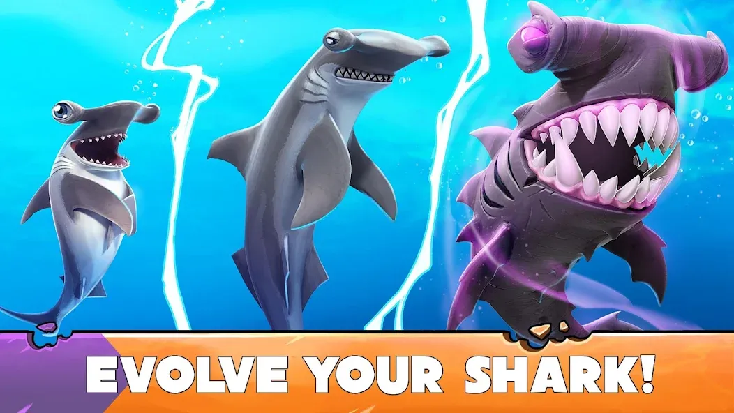 Взлом Hungry Shark Evolution — Безлимитные деньги и алмазы — скриншот 4