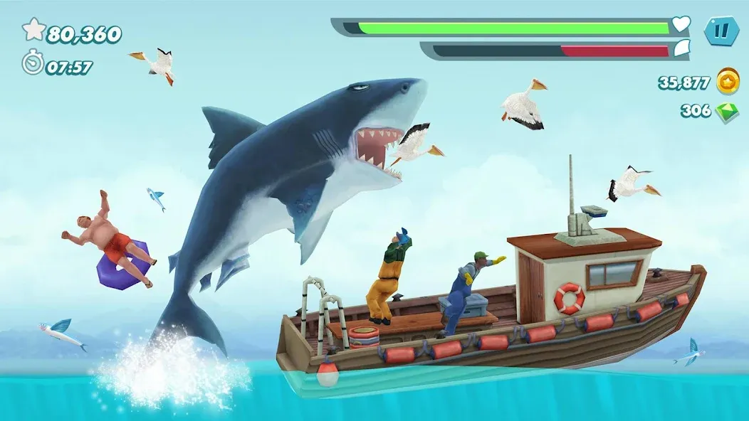 Взлом Hungry Shark Evolution — Безлимитные деньги и алмазы — скриншот 5