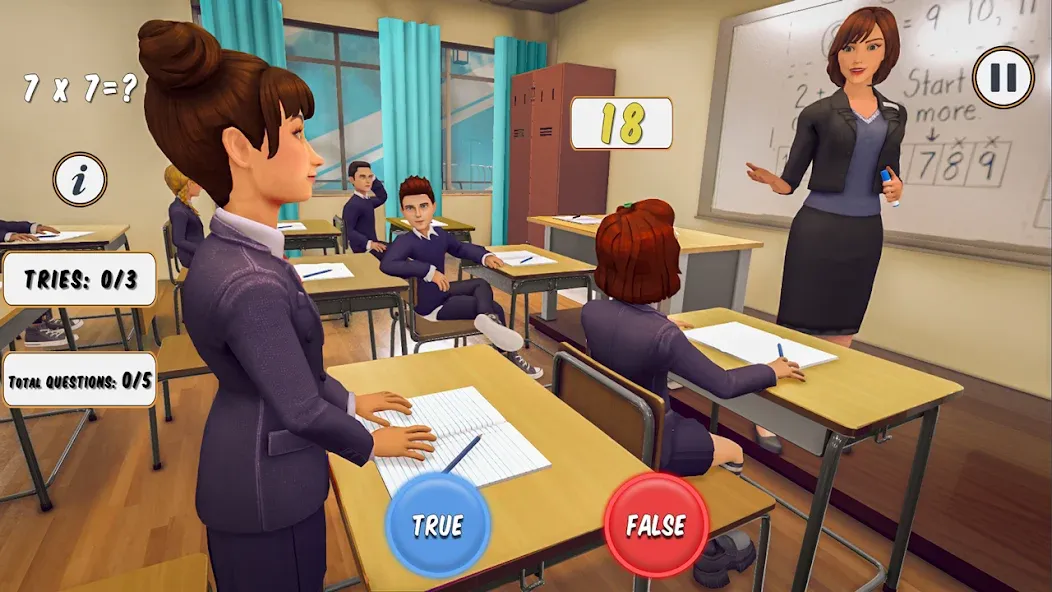 Скачать взлом High School Teacher Simulator на Андроид — Безлимитные деньги и все предметы открыты — скриншот 2