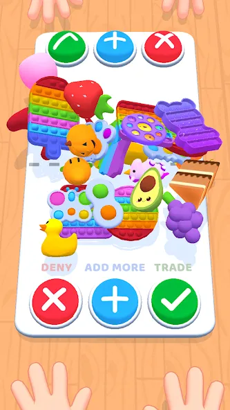 Скачать Fidget Toys Trading・Pop It 3D на Андроид — Безлимитные деньги и все игрушки — скриншот 1