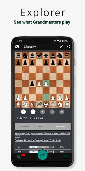 Chessify: Scan & Analyze chess на Андроид — Мод Разблокированы премиум функции — скриншот 4