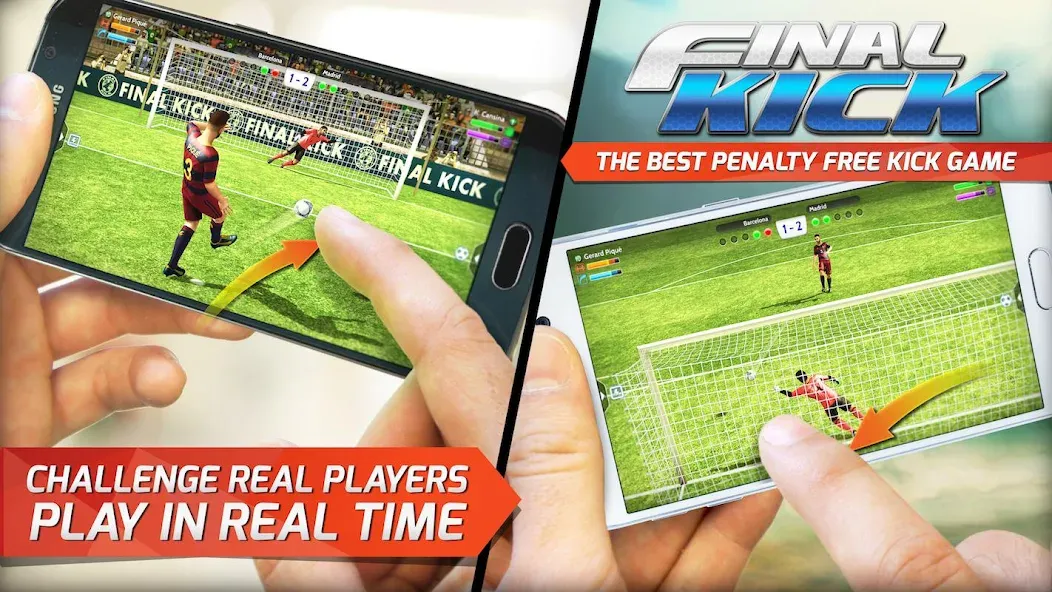 Скачать Final Kick: Online Soccer — Последняя версия (Безлимитные деньги и все команды) — скриншот 3