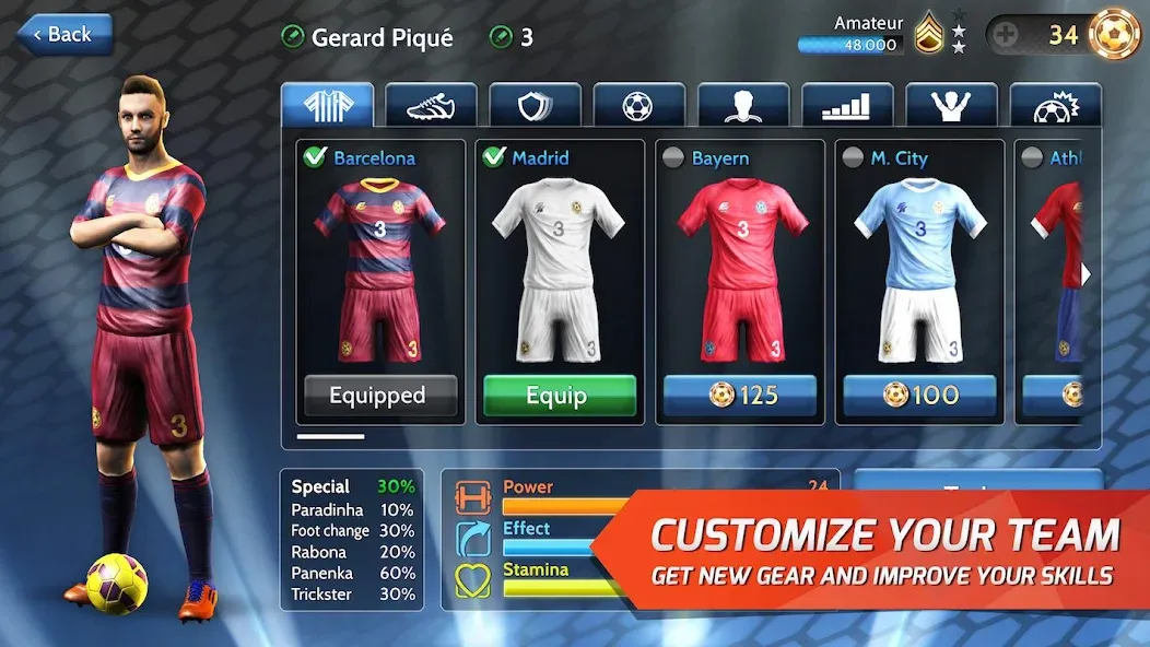 Скачать Final Kick: Online Soccer — Последняя версия (Безлимитные деньги и все команды) — скриншот 5