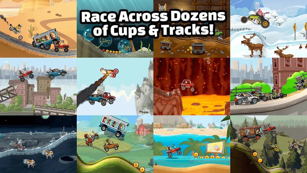 Hill Climb Racing 2 Mod APK Безлимитные монеты и топливо — Скачать на Андроид — скриншот 2
