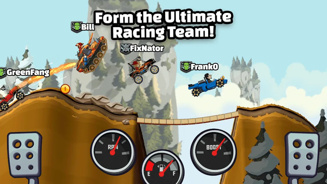 Hill Climb Racing 2 Mod APK Безлимитные монеты и топливо — Скачать на Андроид — скриншот 5