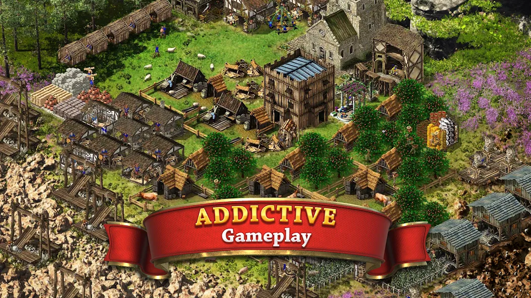 Взломанная Stronghold Kingdoms Castle Sim на Андроид — Безлимитные ресурсы и быстрое строительство — скриншот 1 Взломанная Stronghold Kingdoms Castle Sim на Андроид — Безлимитные ресурсы и быстрое строительство — скриншот 1