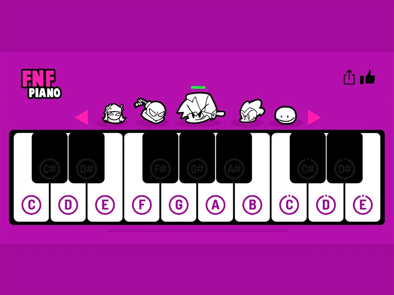 Скачать FNF Piano — Модификация Все песни разблокированы — скриншот 4