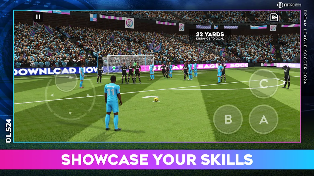 Скачать Dream League Soccer 2024 MOD APK — Безлимитные деньги и все команды открыты — скриншот 3