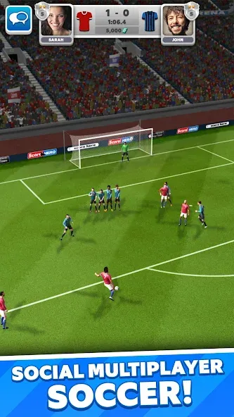 Score! Match - PvP Soccer MOD APK на Android — Безлимитные деньги и усиленные игроки — скриншот 2 Score! Match - PvP Soccer MOD APK на Android — Безлимитные деньги и усиленные игроки — скриншот 2