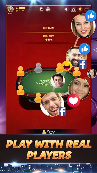Svara - 3 Card Poker Card Game MOD APK — Безлимитные фишки и открытые уровни — скриншот 3