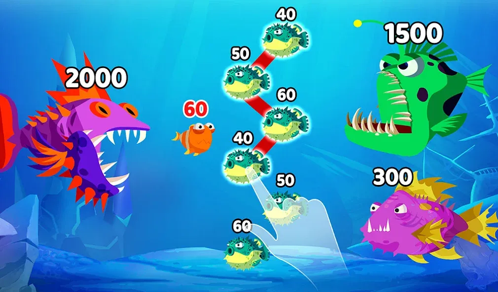 Взлом Fish Town IO: Mini Aquarium — Безлимитные монеты и рыбки — скриншот 1