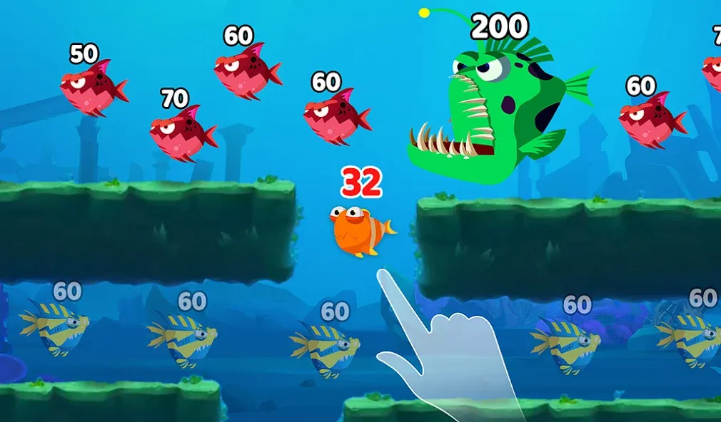 Взлом Fish Town IO: Mini Aquarium — Безлимитные монеты и рыбки — скриншот 3