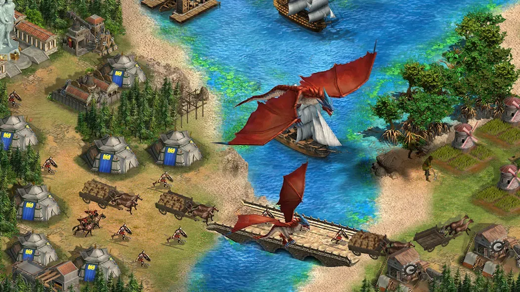Abyss of Empires:The Mythology на Андроид — Мод Безлимитные ресурсы и ускоренное развитие — скриншот 4