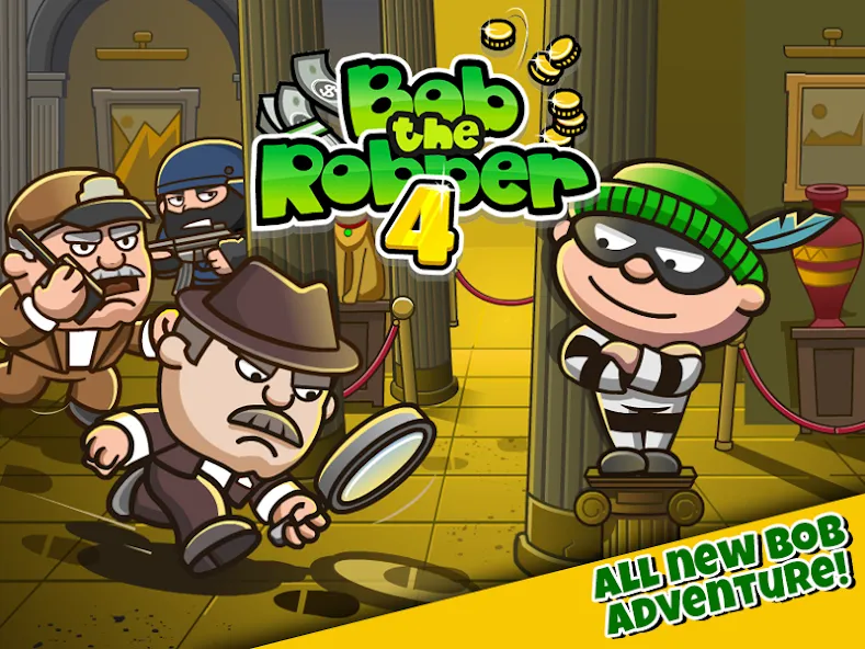 Bob The Robber 4 — Взломанная версия (Безлимитные деньги и открыты все уровни) — скриншот 1