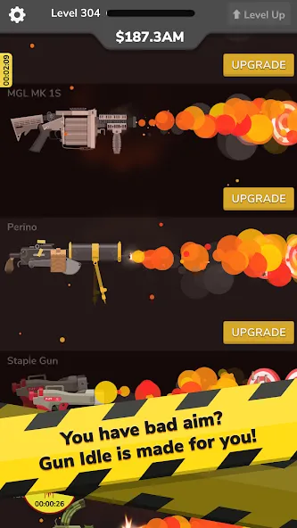 Скачать Gun Idle на Android — Много денег и боеприпасов — скриншот 3