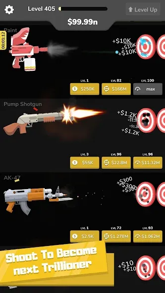 Скачать Gun Idle на Android — Много денег и боеприпасов — скриншот 5