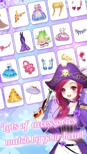 Dream Flower Dressup Mod APK Безлимитные монеты и все наряды — Скачать на Андроид — скриншот 2