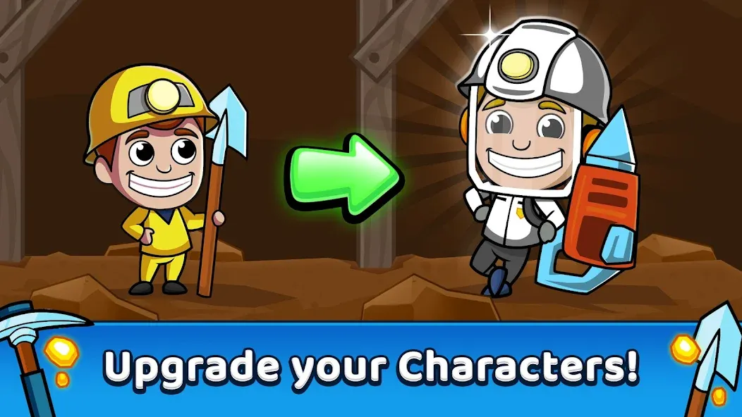 Скачать Idle Miner Tycoon: Gold Games с модом — Безлимитные деньги и много золота — скриншот 2