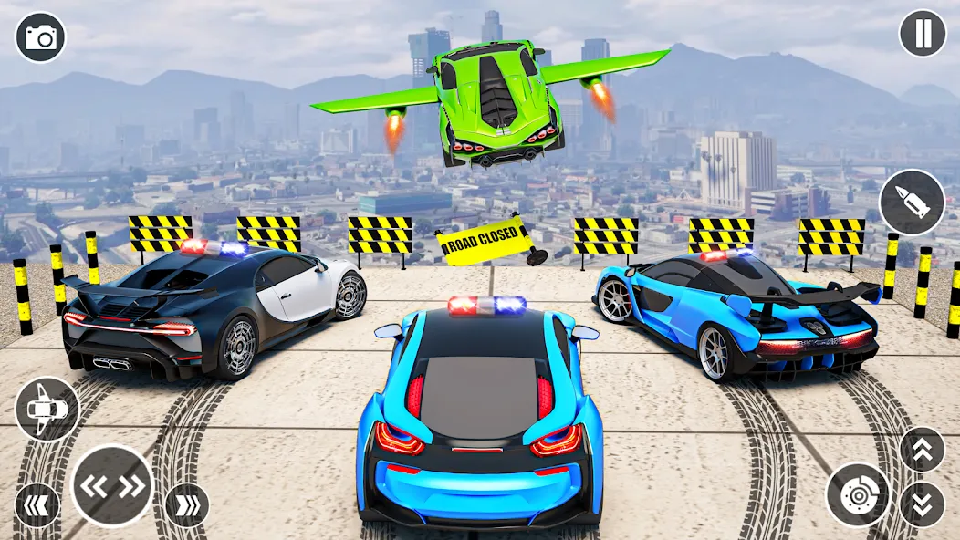 Скачать Flying Car Robot Shooting Game на телефон — Безлимитные деньги и оружие — скриншот 2