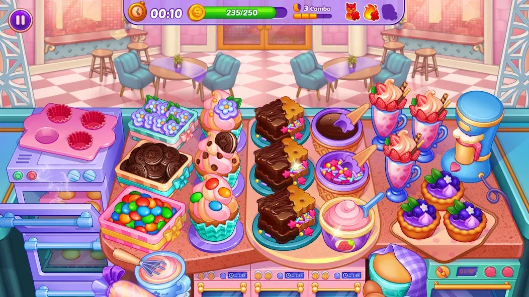 Cooking Crush - Cooking Game Mod APK Безлимитные монеты и энергия — Скачать на Андроид — скриншот 3