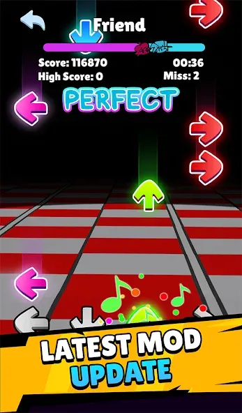 Music Rap Time Battle MOD APK на Android — Все треки и безлимитные ноты — скриншот 2