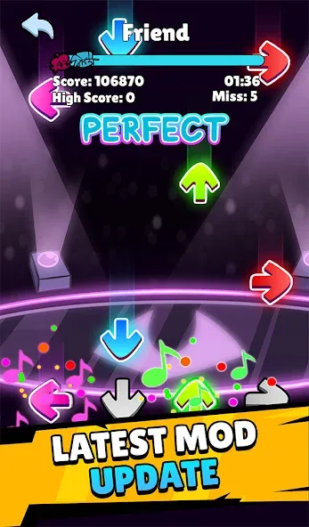 Music Rap Time Battle MOD APK на Android — Все треки и безлимитные ноты — скриншот 4