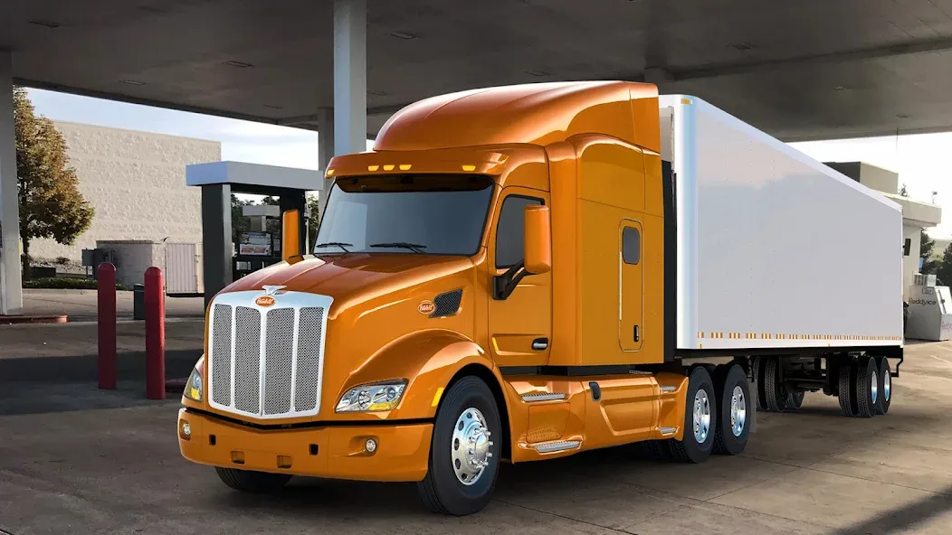 Скачать Euro Truck Gas Station Games (Мод: Безлимитное топливо и все грузовики) на Андроид — скриншот 2