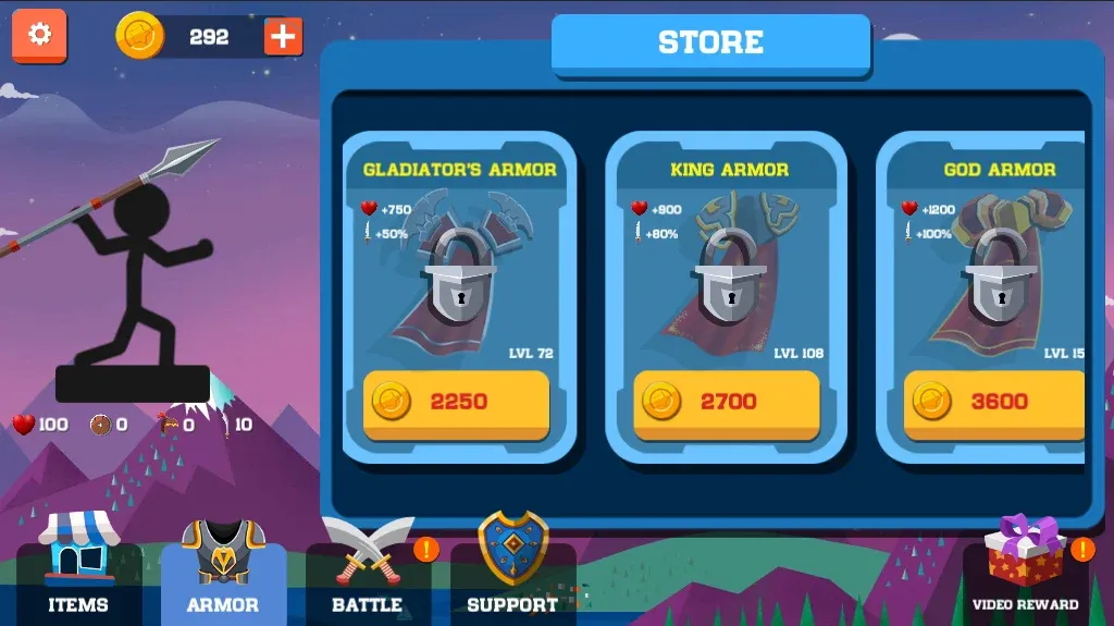 Spear war with Stickman Mod APK Безлимитные монеты и усиленное оружие — Скачать на Андроид — скриншот 3 Spear war with Stickman Mod APK Безлимитные монеты и усиленное оружие — Скачать на Андроид — скриншот 3