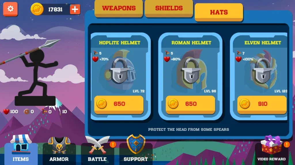 Spear war with Stickman Mod APK Безлимитные монеты и усиленное оружие — Скачать на Андроид — скриншот 5 Spear war with Stickman Mod APK Безлимитные монеты и усиленное оружие — Скачать на Андроид — скриншот 5