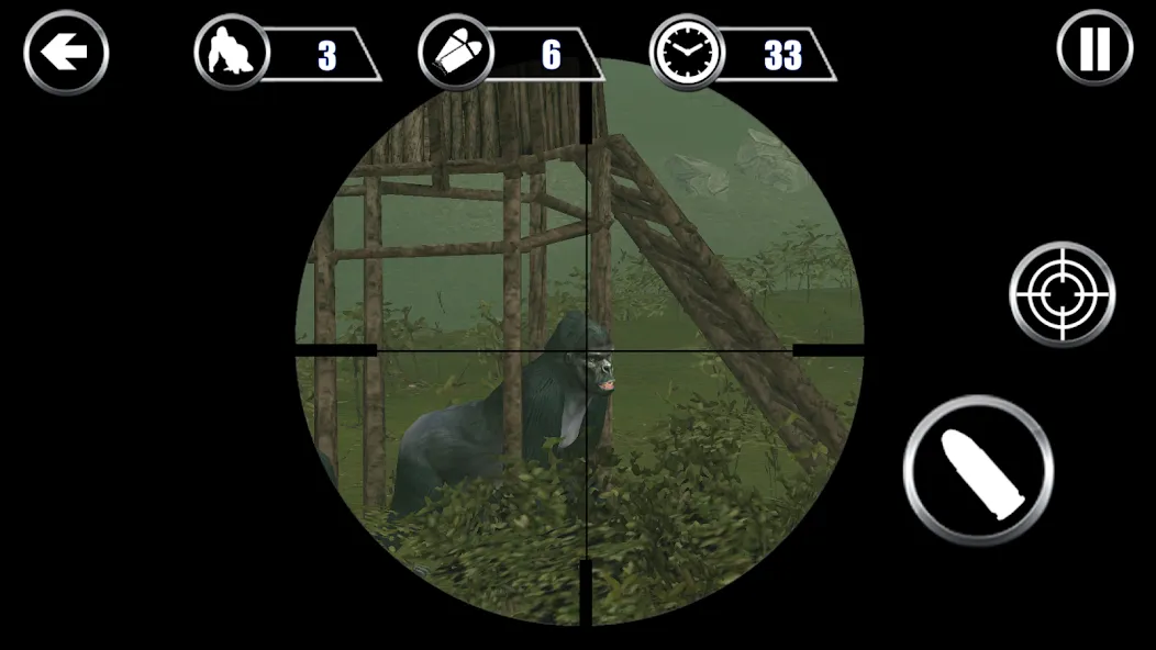 Gorilla Hunter: Hunting games MOD APK на Android — Безлимитные патроны и мощное оружие — скриншот 1 Gorilla Hunter: Hunting games MOD APK на Android — Безлимитные патроны и мощное оружие — скриншот 1