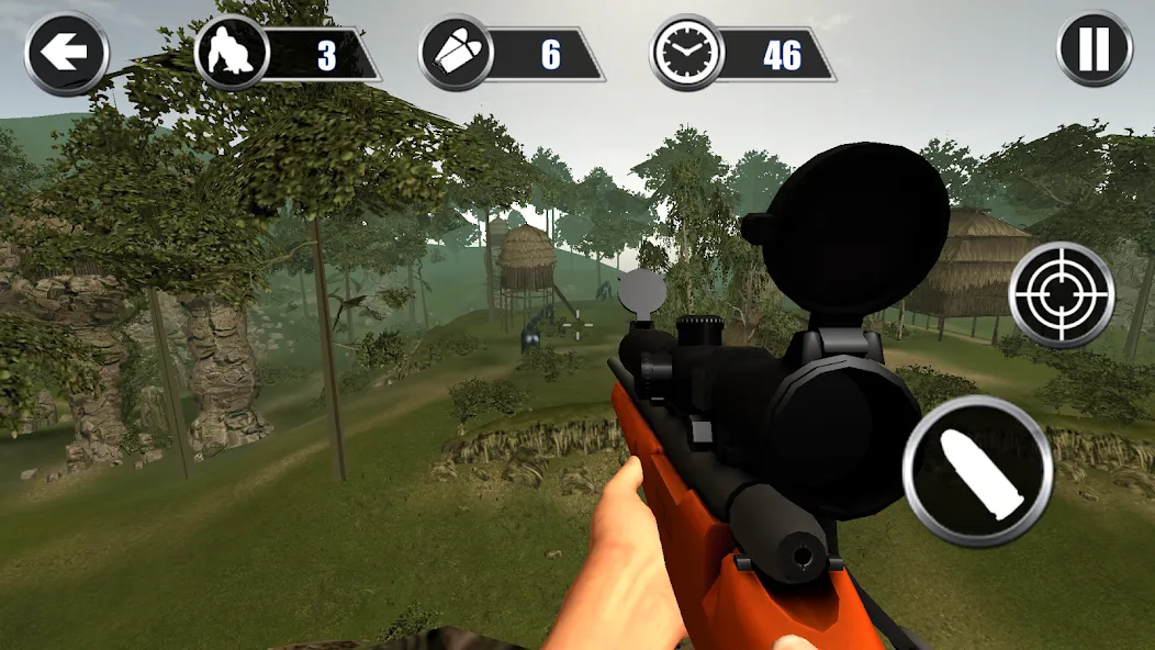 Gorilla Hunter: Hunting games MOD APK на Android — Безлимитные патроны и мощное оружие — скриншот 3 Gorilla Hunter: Hunting games MOD APK на Android — Безлимитные патроны и мощное оружие — скриншот 3