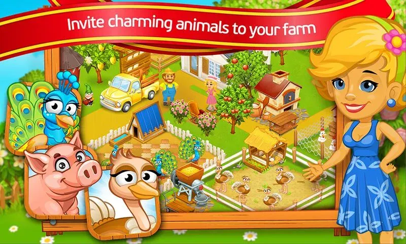 Farm Town: Cartoon Story MOD — Много монет и всё открыто на Андроид — скриншот 1 Farm Town: Cartoon Story MOD — Много монет и всё открыто на Андроид — скриншот 1