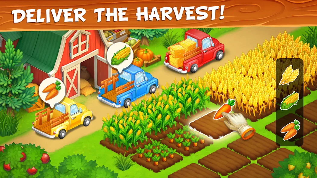 Взломанная Farm Town - Family Farming Day на Андроид — Безлимитные монеты и ресурсы — скриншот 2 Взломанная Farm Town - Family Farming Day на Андроид — Безлимитные монеты и ресурсы — скриншот 2