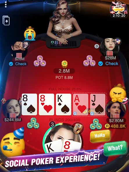 Взлом Holdem or Foldem - Texas Poker — Безлимитные фишки и открыты турниры — скриншот 2