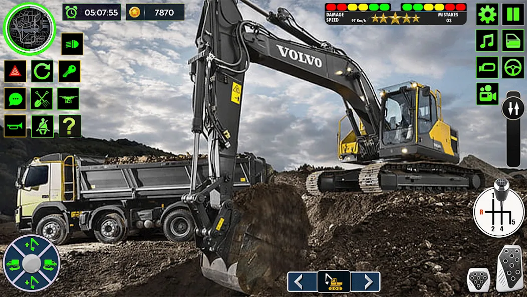 Real Road Construction Games (Мод Безлимитные деньги и техника) — скриншот 4