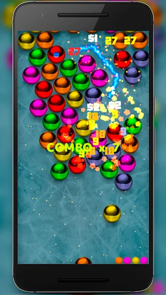 Magnetic balls bubble shoot на Андроид — Безлимитные жизни и усиленные бонусы — скриншот 3 Magnetic balls bubble shoot на Андроид — Безлимитные жизни и усиленные бонусы — скриншот 3
