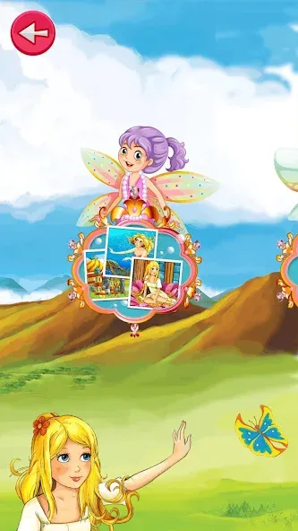 Взломанная Princess Girls Puzzles - Kids на Андроид — Открыты все пазлы и уровни — скриншот 2