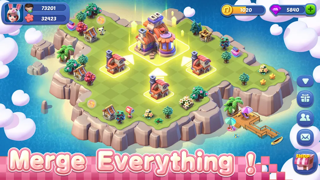 Скачать Mergical-Fun Match Island Game с модом — Безлимитные ресурсы и энергия — скриншот 4