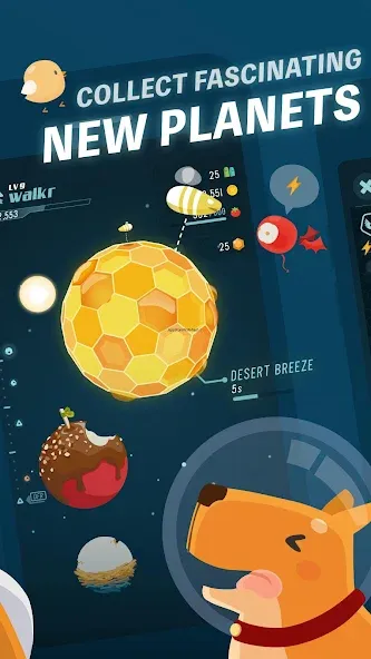 Скачать Walkr: Fitness Space Adventure с модом — Безлимитная энергия и монеты — скриншот 2 Скачать Walkr: Fitness Space Adventure с модом — Безлимитная энергия и монеты — скриншот 2