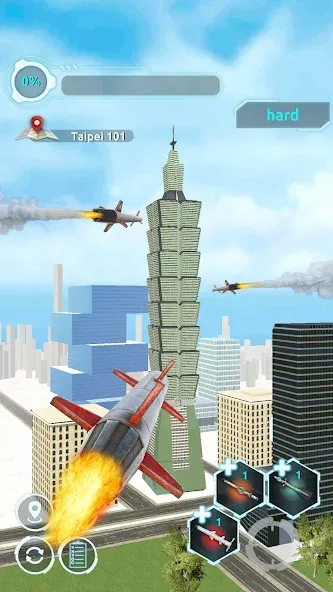 City Demolish: Rocket Smash! — Взломанная версия (Безлимитные ракеты и разрушения) — скриншот 2