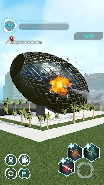 City Demolish: Rocket Smash! — Взломанная версия (Безлимитные ракеты и разрушения) — скриншот 3